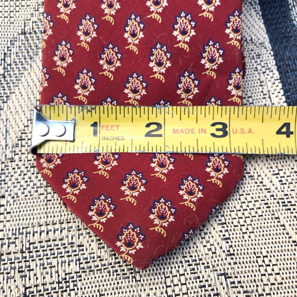 Valentino Cravatte Vintage Floral Pattern Necktie Tie - Picture 6 of 7